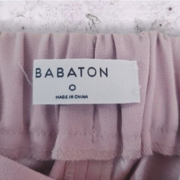 Babaton by Aritzia "Cohen" Pleated Elastic Waist Skinny Trouser- Size 0 - Picture 10 of 14